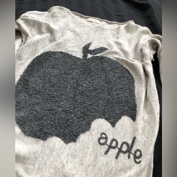 THE TESS Grey Sweater with Apple Design - Picture 15 of 16